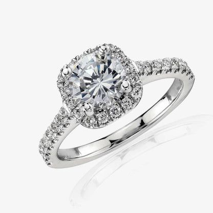 The Olivia Cushion Cut Ring